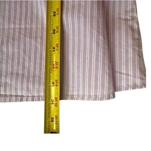 Old Navy Lavender White Striped Sleeveless Smocked Dress Size L - Picture 10 of 12